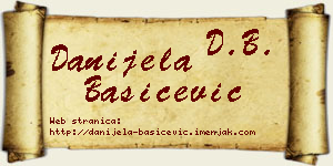 Danijela Bašičević vizit kartica